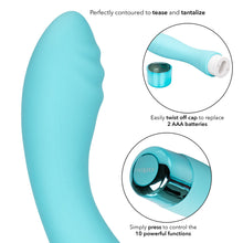 Load image into Gallery viewer, Eden Ripple Silicone GSpot Vibrator Waterproof 6 inch
