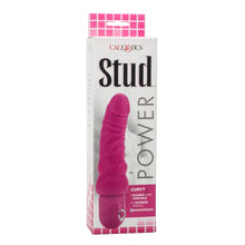 Load image into Gallery viewer, Power Stud Curvy Vibrator Waterproof Pink 6.75 Inch
