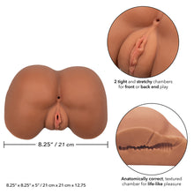 Load image into Gallery viewer, Stroke It Life Size Ass Flesh Brown
