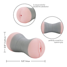 Load image into Gallery viewer, Travel Gripper Pussy And Ass Masturbator
