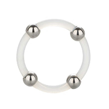 Load image into Gallery viewer, Steel Beaded Silicone Cock Ring XL
