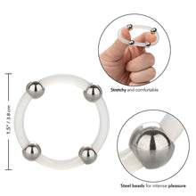Load image into Gallery viewer, Steel Beaded Silicone Cock Ring XL
