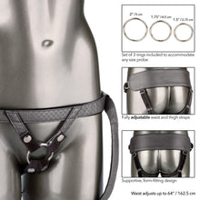 Load image into Gallery viewer, The Royal Vibrating Set Crotchless Strap On Plus Vibrating Probe
