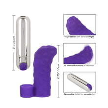 Load image into Gallery viewer, Intimate Play Purple Rechargeable Finger Teaser
