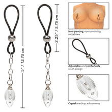 Load image into Gallery viewer, Nipple Play NonPiercing Nipple Jewellery Crystal Teardrop
