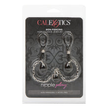 Load image into Gallery viewer, Nipple Play Non Piercing Nipple Chain Jewellery Onyx
