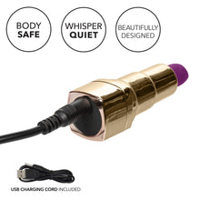 Load image into Gallery viewer, Naughty Bits Bad Bitch Rechargeable Lipstick Vibrator
