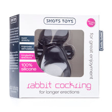 Load image into Gallery viewer, Shots Rabbit Vibrating Cock Ring Black
