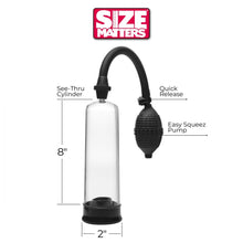 Load image into Gallery viewer, Size Matters The SMP Beginner Penis Pump
