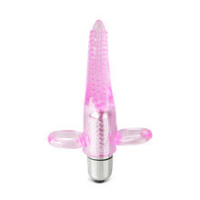 Load image into Gallery viewer, Clear Pink Vibrating Tongue Finger Vibrator
