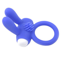 Load image into Gallery viewer, Cock Ring With Rabbit Ears Blue
