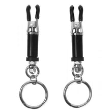 Load image into Gallery viewer, Master Series Bondage Ring Barrel Nipple Clamps
