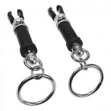 Load image into Gallery viewer, Master Series Bondage Ring Barrel Nipple Clamps
