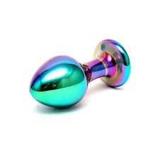 Load image into Gallery viewer, Sensual Multi Coloured Glass Melany Anal Dildo

