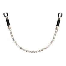 Load image into Gallery viewer, Silver Nipple Clamps With Chain
