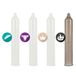 adult sex toy Secura Kondome Test The Best Mixed x24 CondomsCondoms > Stimulating, Ribbed, WarmingRaspberry Rebel
