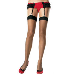 adult sex toy Leg Avenue Plus Size Sheer Stockings Black UK 18 to 22Clothes > StockingsRaspberry Rebel