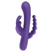 Load image into Gallery viewer, adult sex toy ToyJoy Love Rabbit Triple Pleasure Vibrator&gt; Sex Toys For Ladies &gt; Bunny VibratorsRaspberry Rebel
