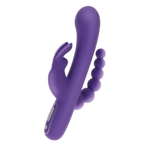 adult sex toy ToyJoy Love Rabbit Triple Pleasure Vibrator> Sex Toys For Ladies > Bunny VibratorsRaspberry Rebel