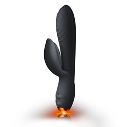 adult sex toy Rocks Off Everygirl Black Rechargeable Rabbit VibratorBranded Toys > Rocks OffRaspberry Rebel