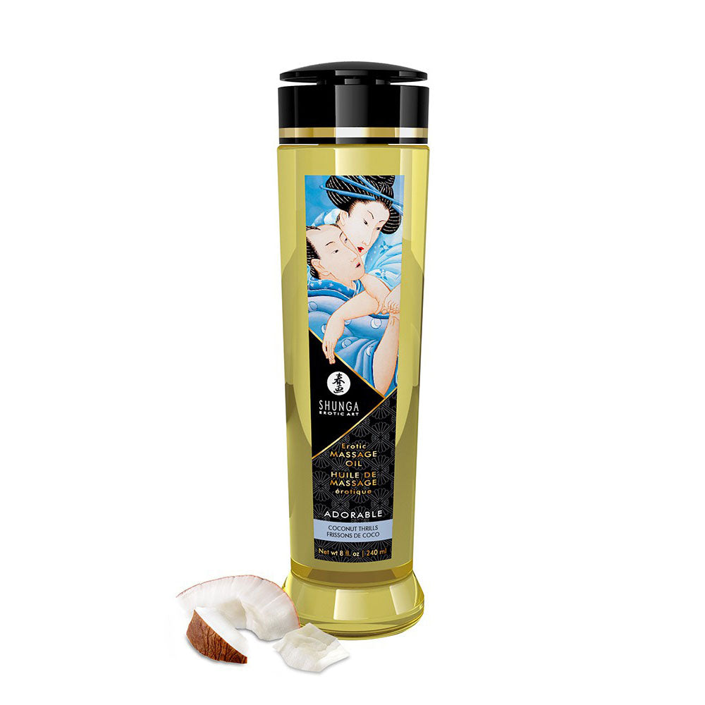 adult sex toy Shunga Massage Oil Adorable Coconut Thrills 240ml> Relaxation Zone > Bath and MassageRaspberry Rebel
