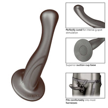 Load image into Gallery viewer, adult sex toy The Royal Sensual Set Crotchless Strap On Harness With ProbeSex Toys &gt; Realistic Dildos and Vibes &gt; Strap on DildoRaspberry Rebel
