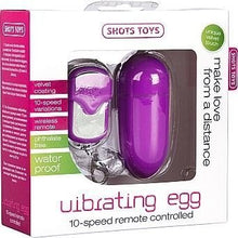 Load image into Gallery viewer, adult sex toy 10 Speed Remote Vibrating Egg BIG PurpleSex Toys &gt; Sex Toys For Ladies &gt; Remote Control ToysRaspberry Rebel
