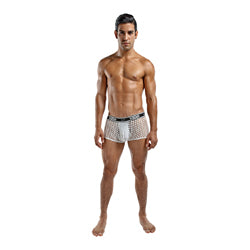 adult sex toy Male Power Peep Show Mini Short WhiteClothes > Sexy Briefs > MaleRaspberry Rebel