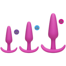 Load image into Gallery viewer, adult sex toy Mood Naughty 1 Butt Plug Trainer SetAnal Range &gt; Butt PlugsRaspberry Rebel
