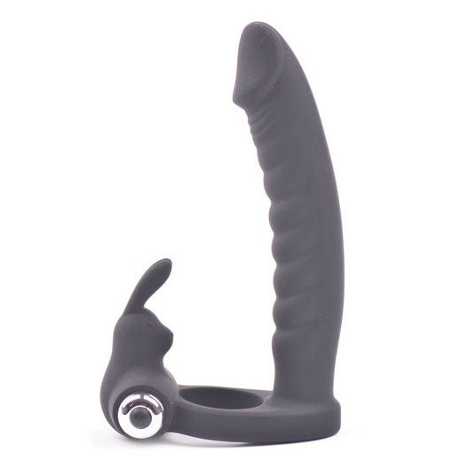 adult sex toy Fun Bunny Teaser Vibrating Rabbit Cock Ring Black> Sex Toys For Men > Love Ring VibratorsRaspberry Rebel