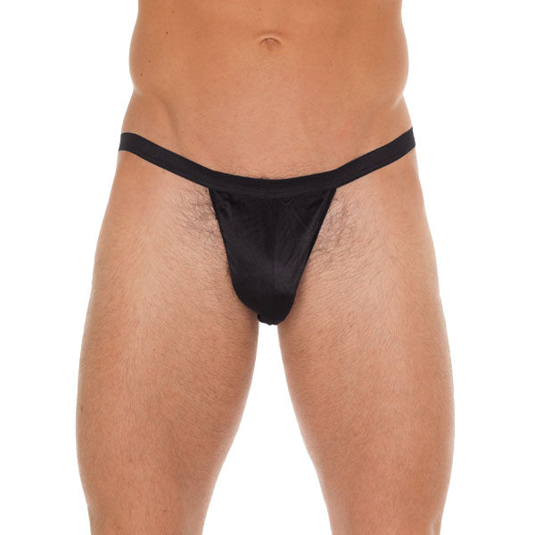 adult sex toy Mens Black GString With Black PouchClothes > Sexy Briefs > MaleRaspberry Rebel