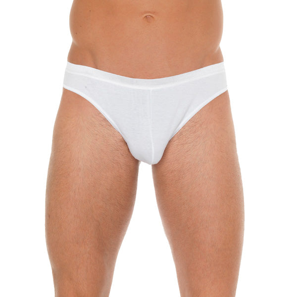 adult sex toy Mens White Cotton GStringClothes > Sexy Briefs > MaleRaspberry Rebel