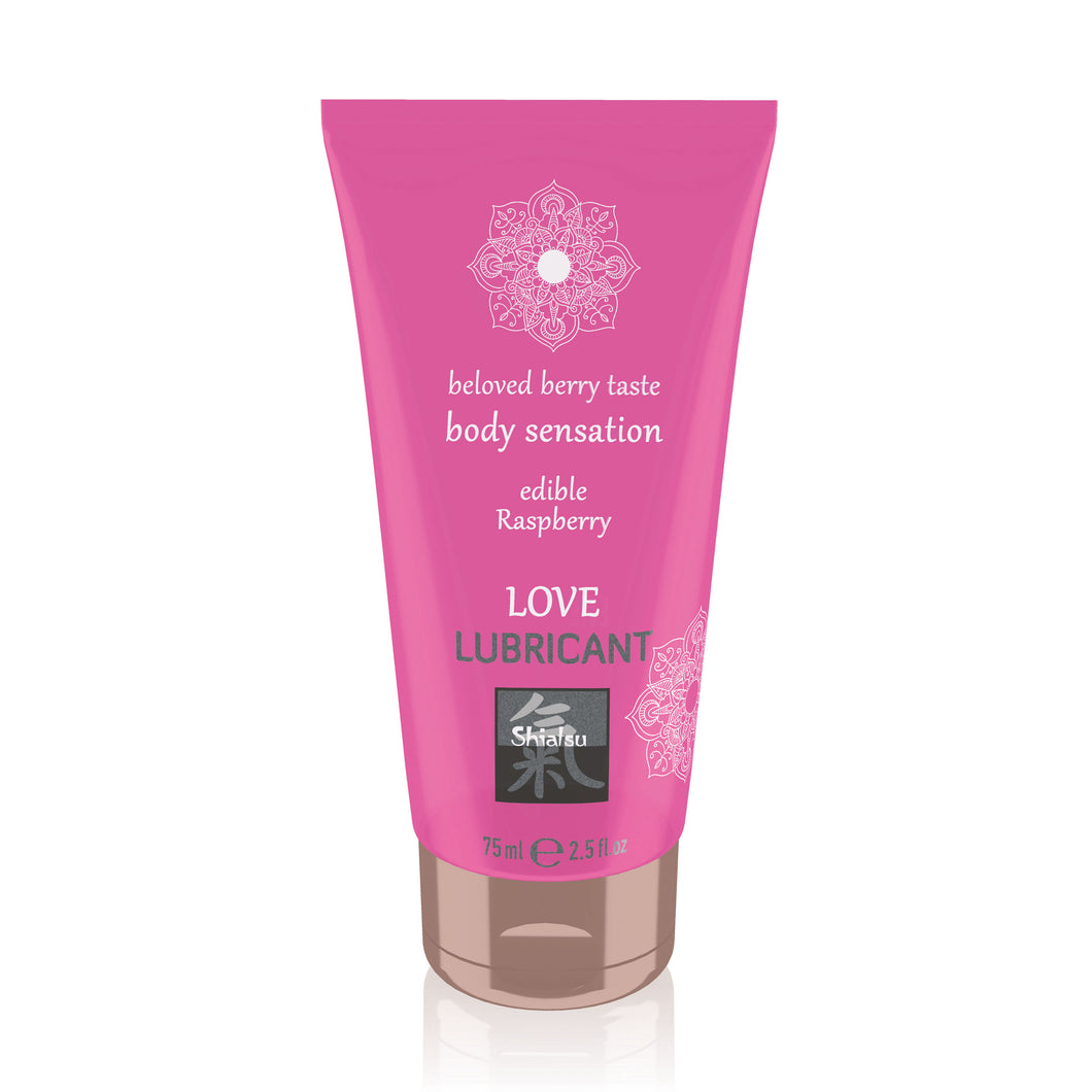 adult sex toy Shiatsu Love Lubricant Edible Raspberry 75ml> Relaxation Zone > Flavoured Lubricants and OilsRaspberry Rebel