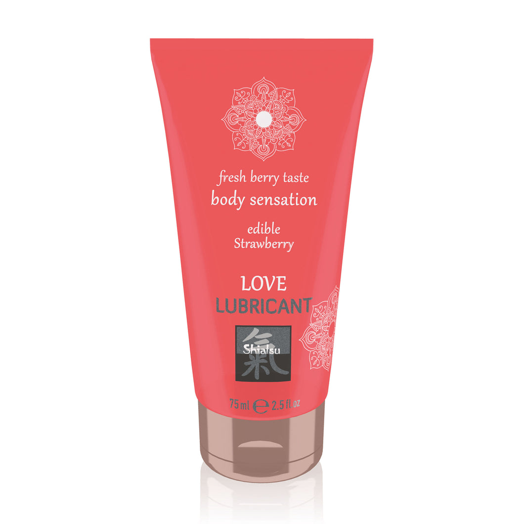 adult sex toy Shiatsu Love Lubricant Edible Strawberry 75ml> Relaxation Zone > Flavoured Lubricants and OilsRaspberry Rebel