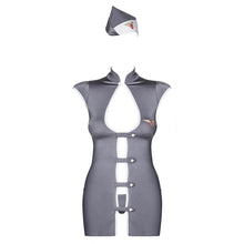 Load image into Gallery viewer, adult sex toy Obsessive Grey Stewardess Costume&gt; Clothes &gt; FantasyRaspberry Rebel
