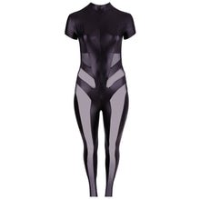 Load image into Gallery viewer, adult sex toy Cottelli Plus Size Jumpsuit with Net&gt; Clothes &gt; Plus Size LingerieRaspberry Rebel
