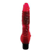 Load image into Gallery viewer, adult sex toy Slick  and  Slim Veined Jelly VibratorSex Toys &gt; Realistic Dildos and Vibes &gt; Penis VibratorsRaspberry Rebel
