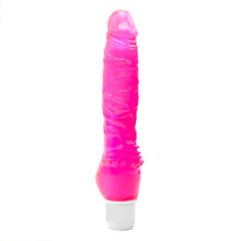 Load image into Gallery viewer, adult sex toy Slick  and  Slim Veined Jelly VibratorSex Toys &gt; Realistic Dildos and Vibes &gt; Penis VibratorsRaspberry Rebel
