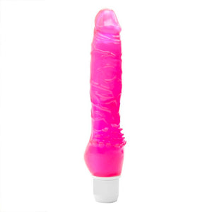 adult sex toy Slick  and  Slim Veined Jelly VibratorSex Toys > Realistic Dildos and Vibes > Penis VibratorsRaspberry Rebel