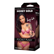 Load image into Gallery viewer, adult sex toy Signature Strokers Honey Gold Pocket Pussy&gt; Sex Toys For Men &gt; MasturbatorsRaspberry Rebel
