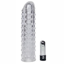 Load image into Gallery viewer, adult sex toy Clear Vibrating Penis SleeveSex Toys &gt; Sex Toys For Men &gt; Penis SleevesRaspberry Rebel
