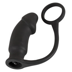 adult sex toy Black Velvets Vibrating Anal Plug And Cock RingAnal Range > Vibrating ButtplugRaspberry Rebel