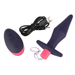 adult sex toy Rechargeable Remote Control Butt PlugAnal Range > Vibrating ButtplugRaspberry Rebel