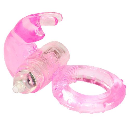 adult sex toy Pink Jelly Vibrating Rabbit Cock Ring> Sex Toys For Men > Love Ring VibratorsRaspberry Rebel