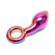 Load image into Gallery viewer, adult sex toy Sensual Multi Coloured Glass Kaleigh DildoSex Toys &gt; GlassRaspberry Rebel
