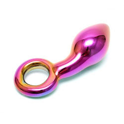 adult sex toy Sensual Multi Coloured Glass Kaleigh DildoSex Toys > GlassRaspberry Rebel
