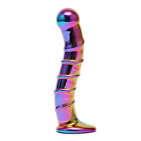 adult sex toy Sensual Multi Coloured Glass Nikita DildoSex Toys > GlassRaspberry Rebel