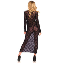 Load image into Gallery viewer, adult sex toy Leg Avenue Long Sleeved Long Dress UK 8 to 14Clothes &gt; Dresses and ChemisesRaspberry Rebel
