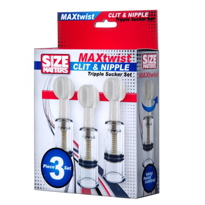 adult sex toy Max Twist Clit and Nipple Triple Sucker SetSex Toys > Sex Toys For Ladies > Female PumpsRaspberry Rebel