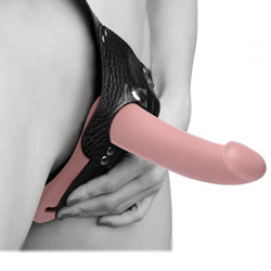 adult sex toy Plena II Double Penetration Strap OnSex Toys > Realistic Dildos and Vibes > Strap on DildoRaspberry Rebel